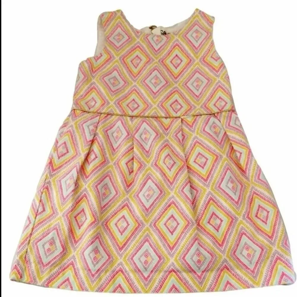 Oshkosh Dress Toddler Girls Size 3T GENUINE KIDS  Sleeveless Easter Spring